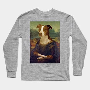 Mona Lisa Pit Bull Long Sleeve T-Shirt